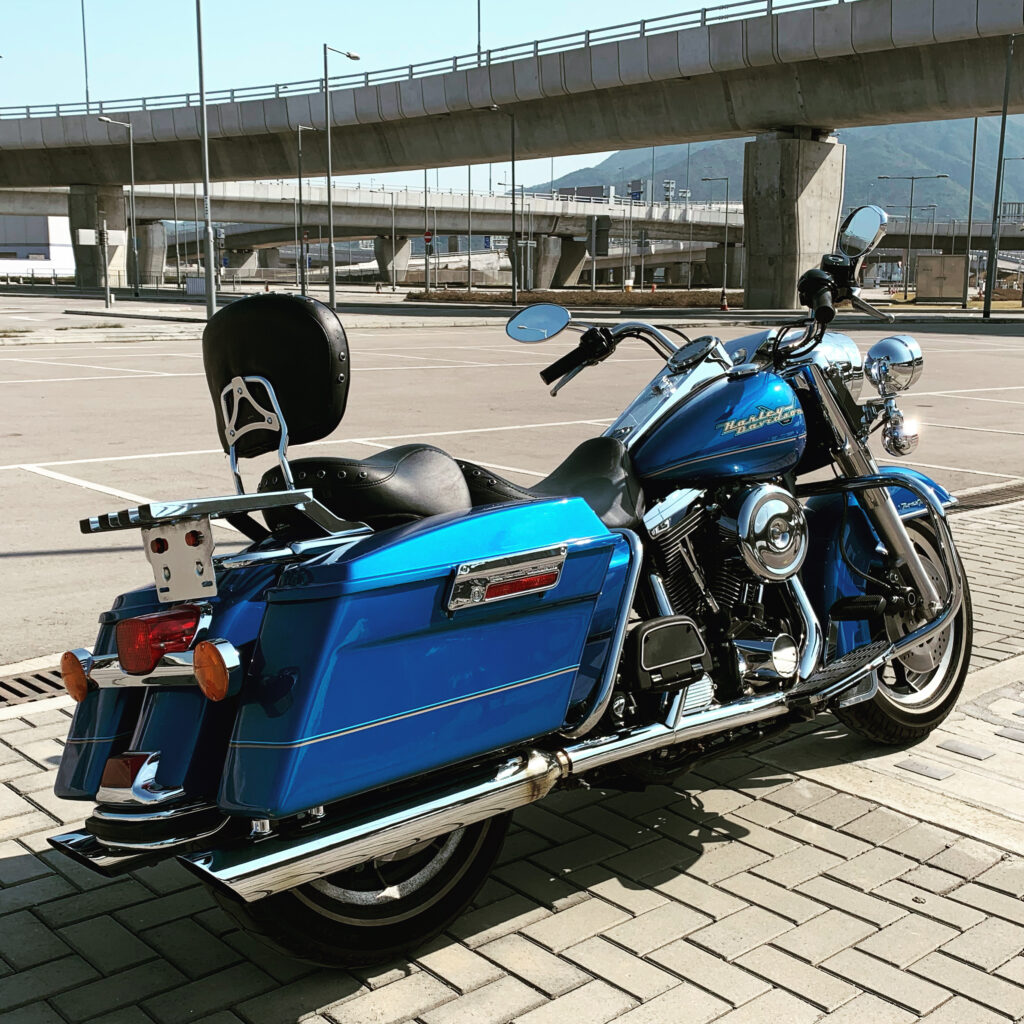 1997 harleydavidson flhr roadking blue evolution
