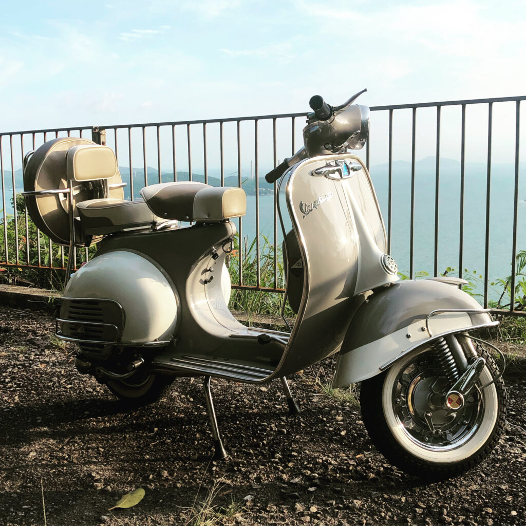 1962 #piaggio #vespa #vbb #150 #beige #white #classic #vintage #collector  #motionmotorcycle #motionmotorgroup #hongkong #motorcycle #bike #dealer  #importer #italy #italian | Motion Motorcycle / Motion Motor Group